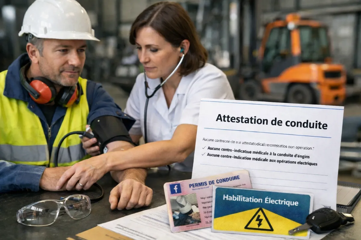 Évolution du suivi de santé pour les autorisations de conduite et les habilitations électriques