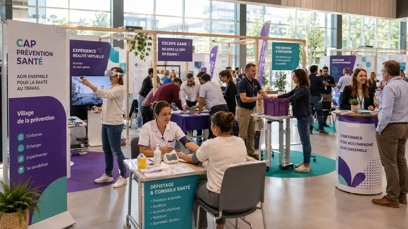 Village de la prévention avec animations et stands