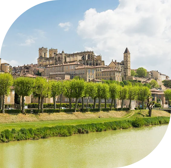 La ville d’Auch, dans le Gers